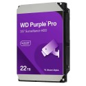 Western Digital Festplatte - Kapazität 22 TB - SATA-Schnittstelle mit bis zu 265 MB/s - Modell WD221PURP - Entwickelt für DeepLe