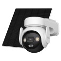 AOV PT PRO 5MP Akku-Kamera-Kit - 4G / WLAN/ 10000 mAh/ Solarpanel 5W - 3.6mm / Autotracking / AURORA Full-color - Zwei-Wege-Audi