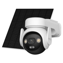 AOV PT PRO 5MP Akku-Kamera-Kit - 4G / WLAN/ 10000 mAh/ Solarpanel 5W - 3.6mm / Autotracking / AURORA Full-color - Zwei-Wege-Audi