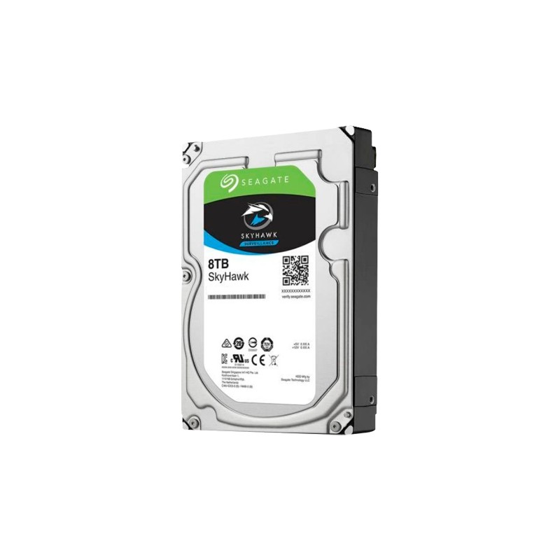 Seagate Skyhawk Festplatte - Kapazität 8 TB - SATA-Schnittstelle 6 GB/s - Modell ST8000VX004 - Speziell für Videorekorder - Lose