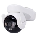 AOV PT 5 MP-Kamerakit - 4G / WiFi / 10000 mAh - 3.6 mm / Autotracking / IR + Vollfarbe - Bidirektionales Audio / Sirene + Blau-R