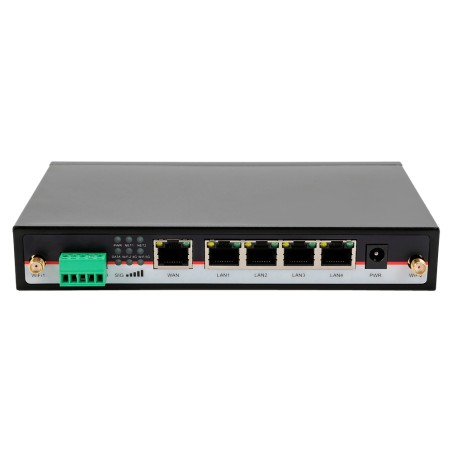 Hongdian router 4G industrial - 2 x 4G LTE CAT Module 6 - Dual SIM dual modem - RS232/RS485 ports - Wi-Fi 802.11b/g/n - HG-H8923
