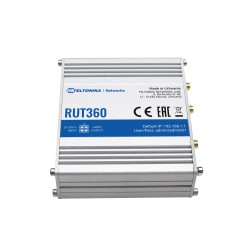 Teltonika Router 4G Industriell - 2 Ethernet-Anschlüsse RJ45 Fast Ethernet - 4G (LTE) Kategorie 6 bis zu 300Mbps - 2x Eingänge +