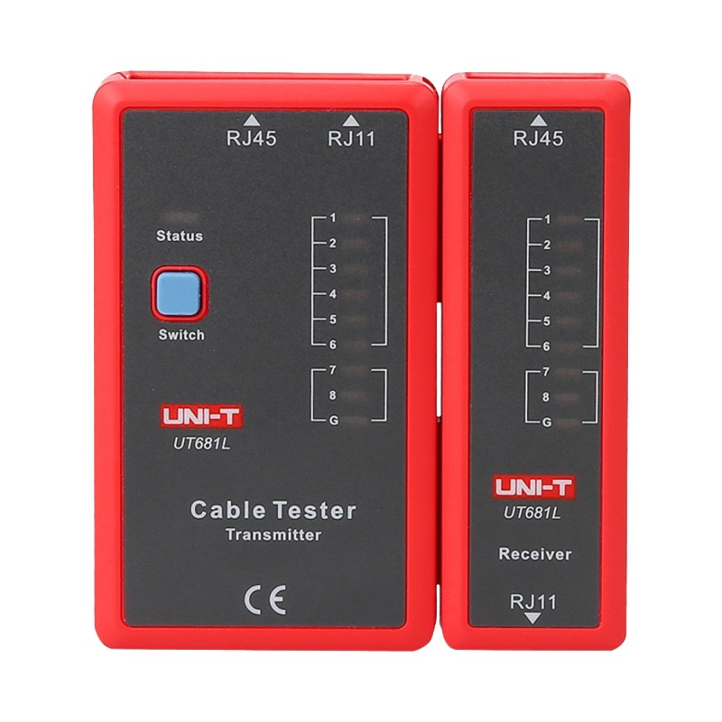 Kabel-Tester - Kabelstatusprüfung RJ45/RJ11 - Testen im schnellen und langsamen Modus - Automatische Abschaltung - UT681L - 2
