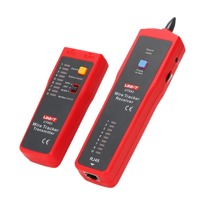 Kabel-Tester - Kabelstatusprüfung RJ45/RJ11 - Signalstärke-Anzeigelampe - Lokalisierung von Kabelbrüchen und Live-Tracking - Aut