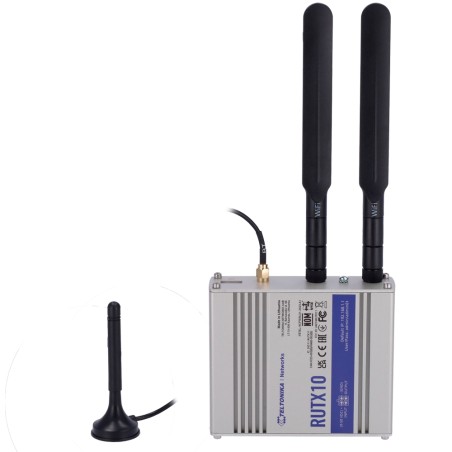 Teltonika Industrieller Router - WLAN 5 - Bluetooth LE 4.0 - 4 Ethernet Anschlüsse RJ45 Gigabit - USB 2.0 - Digitaler Eingang/Au