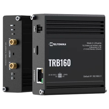 Teltonika Gateway 4G Industriell - 4G Kategorie 4 / 3G / 2G - Ethernet-Anschluss RJ45 10/100/1000Mbps - Kompaktes Design - Micro