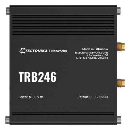 Teltonika Gateway 4G Industrial - 4G Category 4 / 3G / 2G - Connection RJ45 10/100Mbps - Ports RS232 and RS485 - Dual SIM - TK-T