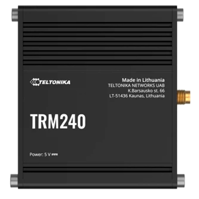 Teltonika Modem 4G Industry - 4G Category 1 / 3G / 2G - Micro USB port - Compact design - TK-TRM240 - 1
