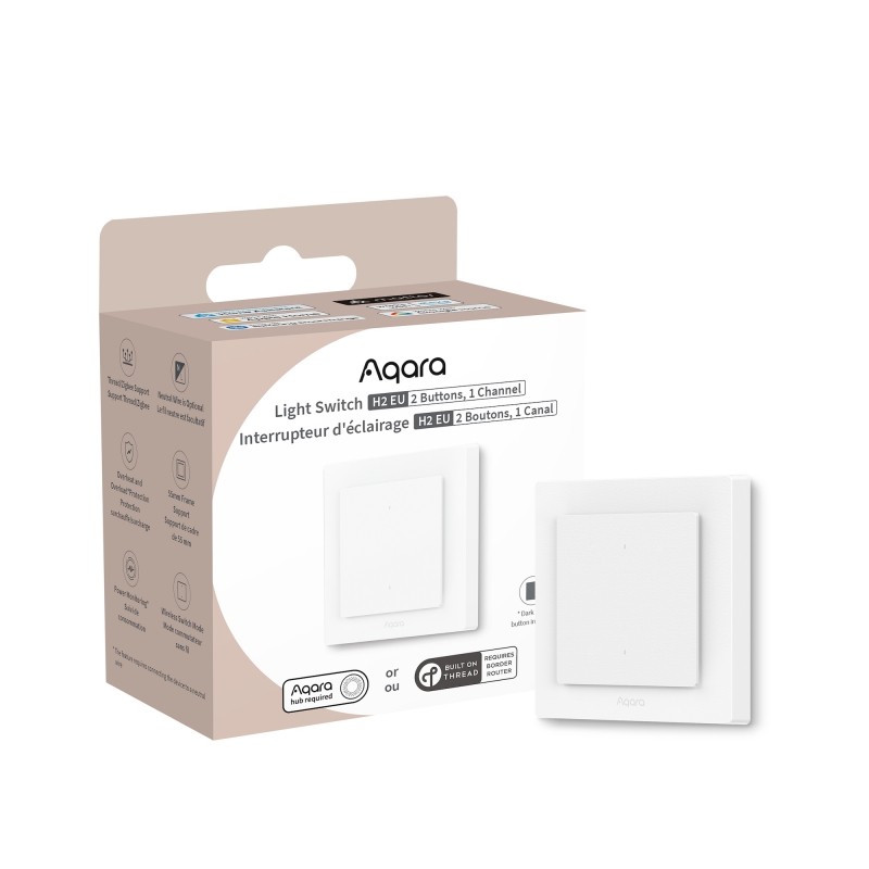 AQARA Light Switch H2 EU 2-fach - 246808 - 2