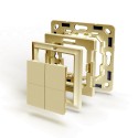 Shelly · Plug & Play Accessories · "BLU Wall Switch 4 Adapter Gira & Merten" · White - 232792 - 5