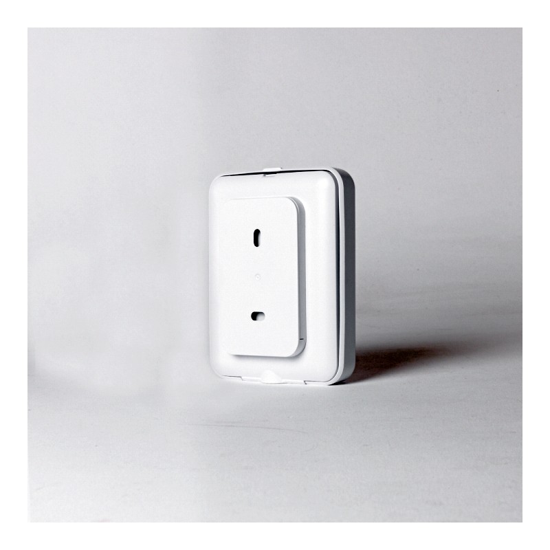 Shelly · Plug & Play · "Flood Gen4" · Wasserleckage- & Regensensor · WLAN · Matter · Zigbee · Bluetooth · Batterie (enthalten) -