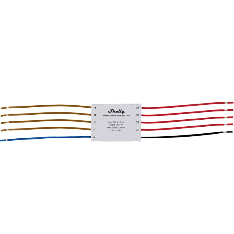 Shelly - Flush-mounted accessories - "4-Channel Decoupler 230V" - 249869 - 9