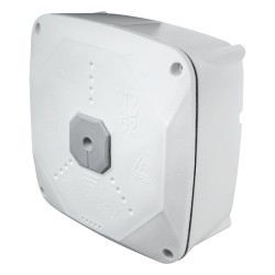Anschlussbox - Für Dome-Kameras - Doppelte Abdichtung für außen - Wasserstand für korrekte Positionierung - Innenmagnet für Befe