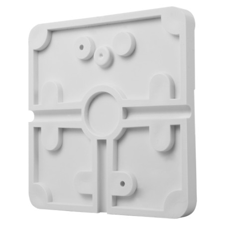 Rigid connection cover for support box - Suitable for outdoor use - Allows you to install the internal wiring - CBOX-BC02-BASE -