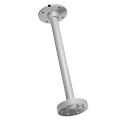 Dachauflage - Höhe 560 mm x 150 (Ø) mm - Geeignet für den Außenbereich - Weiße Farbe - Hergestellt aus Aluminium - Kabelstift - 