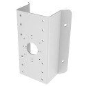 Eckstütze - Öffnungswinkel 90º - Geeignet für den Außenbereich - Farbe weiß 250 (H) x 126 (L) x 105 (B) - Kompatibel mit Hiwatch