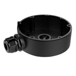 Anschlussbox - Für Dome-Kameras - Geeignet für den Außenbereich - Decken- oder Wandinstallation - Farbe schwarz - Kabelstift - D
