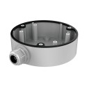 Junction box - For dome cameras - Suitable for outdoor use - Ceiling or wall installation - White color - Cable pin - DS-1280ZJ-