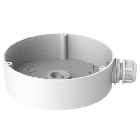 Junction box - For dome cameras - Suitable for outdoor use - Ceiling or wall installation - White color - Cable pin - DS-1280ZJ-
