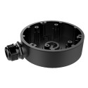 Junction box - For dome cameras - Suitable for outdoor use - Ceiling or wall installation - Cable pin - Color: black - DS-1280ZJ