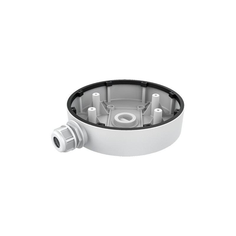 Junction box - For dome cameras - Suitable for outdoor use - Ceiling or wall installation - Cable pin - White color - DS-1280ZJ-