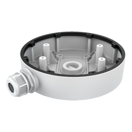 Junction box - For dome cameras - Suitable for outdoor use - Ceiling or wall installation - Cable pin - White color - DS-1280ZJ-