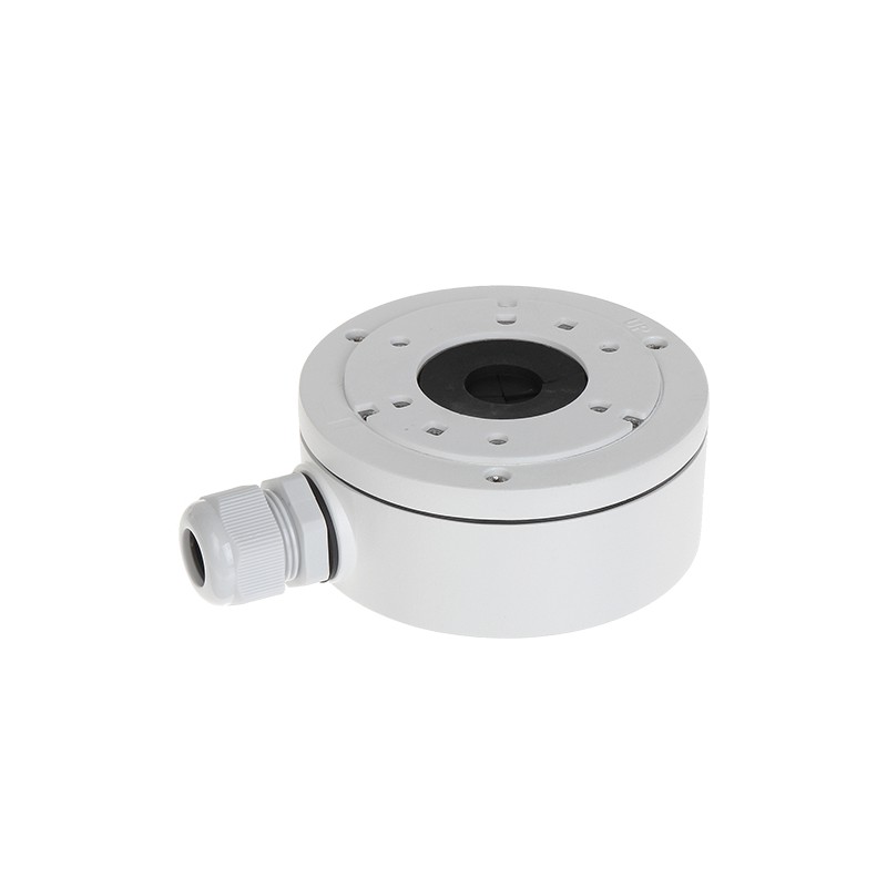 Junction box - For dome or bullet cameras - Suitable for outdoor use - Ceiling or wall installation - Cable pin - White - DS-128