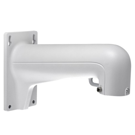 Wall mount bracket - For dome cameras - Suitable for outdoor use - White color - Compatible with Hiwatch Hikvision - Cable pin -