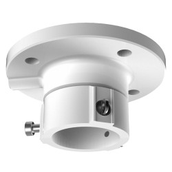 Roof mount - For dome cameras - Suitable for outdoor use - White color - Compatible with Hiwatch Hikvision - Cable pin - DS-1663