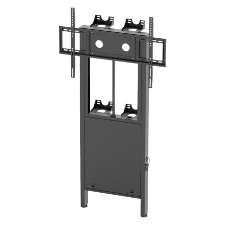Motorisierte Boden-Wand-Stütze - Unterstütztes Gewicht 100 Kg - VESA 900x600 mm - Einstellbare Höhe - IB-EST08-W2-V3-B - 1