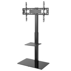 Bodenständer mit Sockel - Unterstütztes Gewicht 40Kg - VESA 600x400mm - Einstellbare Höhe - LDT03-17FL - 1
