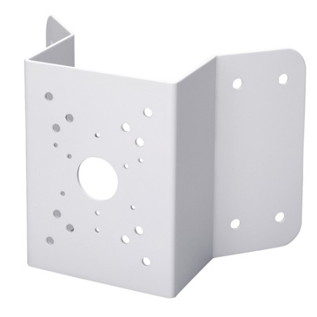 Eckstütze - Öffnungswinkel 90º - Geeignet für den Außenbereich - Galvanisch verzinkter Stahl - Farbe weiß 170 (H) x 243 (L) x 13
