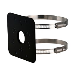 Halterung für Masten/Laternenmasten - Für Bullet- oder Dome-Kameras - Durchmesserbereich 80~150 mm - Geeignet für den Außenberei