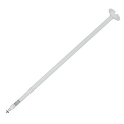 Dachauflage - Höhe 800-1500 mm x 100 (Ø) mm - Kompatibel mit Bullet-Kameras - Weiße Farbe - Kompatibel mit XSECURITY - Kabelstif