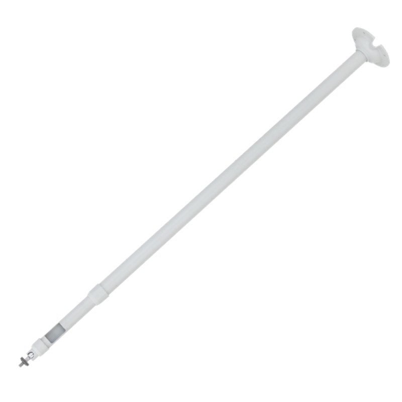Dachauflage - Höhe 800-1500 mm x 100 (Ø) mm - Kompatibel mit Bullet-Kameras - Weiße Farbe - Kompatibel mit XSECURITY - Kabelstif