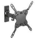 Wall mount for LCD monitor - Tilt -12º ~ 5º - Rotation -90º ~ 90º - Wall distance 60~190 mm - Maximum load 20 Kg - Bil - TVM-235