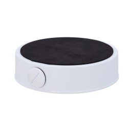 Caja de conexiones - Para cámaras domo - Instalación en pared - Color blanco | 160 mm (diámetro base) x 42. (Al) - Pasador de ca
