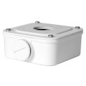 Connection box - For bullet cameras - Suitable for outdoor use - Ceiling or wall installation - White colour - Cable pin - UV-TR