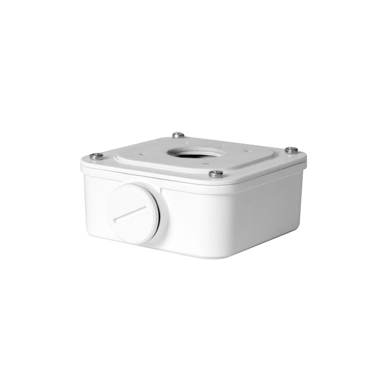 Anschlussbox - Für Bullet-Kameras - Geeignet für den Außenbereich - Decken- oder Wandinstallation - Farbe Weiss - Kabelstift - U