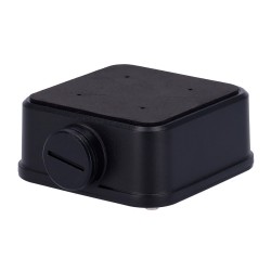 Anschlussbox - Für Bullet-Kameras - Geeignet für den Außenbereich - Decken- oder Wandinstallation - Farbe Schwarz - Kabelstift -