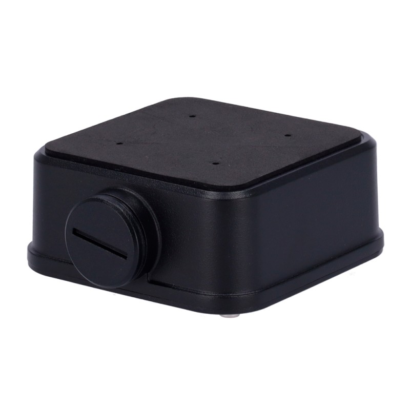 Anschlussbox - Für Bullet-Kameras - Geeignet für den Außenbereich - Decken- oder Wandinstallation - Farbe Schwarz - Kabelstift -