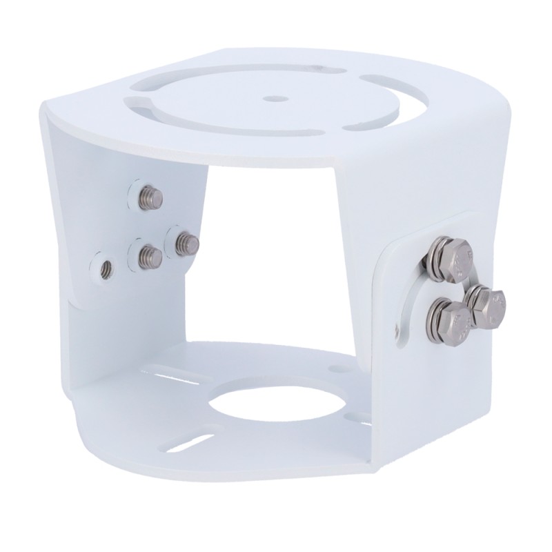 Bracket for masts - For 2D cameras - Suitable for outdoor and indoor use - White colour - 117 x 101 x 83 mm - UV-TR-UV06-C-IN - 