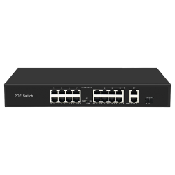 Switch PoE - 16 PoE ports + 2 Gigabit + 1 SFP - Speed...