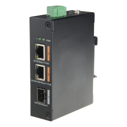 HiPoE X-Security Switch - 2 PoE ports + 1 uplink port (SFP) - Speed 10/100/1000 Mbps - Maximum consumption 60W - 2 Hi - 1