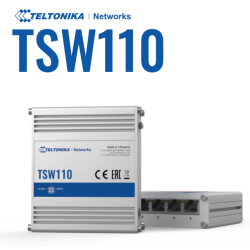 Teltonika · Switch · TSW110 · 5 Port Gigabit Industrial unmanaged Switch - 194053 - 1