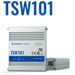 Teltonika · Switch · TSW101 · 5 Port Gigabit Industrial unmanaged POE Switch - 212049 - 1