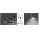 Synergy 21 LED Track-Serie für Stromschiene VLG-Serie 35-50W, 90°, CCT, CRI80 Weiß Single-Sided-Rotation - 256575 - 5