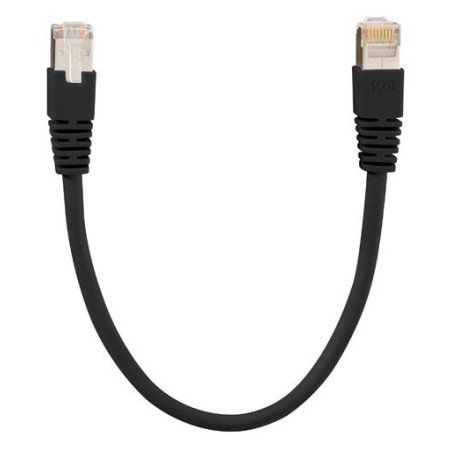 Rutenbeck Patchkabel RJ45, CAT6A 500Mhz, 1,0m, schwarz, S-STP(S/FTP), LSZH, AWG26,, PK Cat.6A iso U 6 kV HF 1,0 m sw - 242315 - 