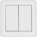 Shelly · Plug & Play · "BLU Wall Switch 4 ZB DK" · Wandtaster · 4-fach · 16 Aktionen · Weiß - 256920 - 1
